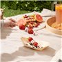 MATANA 100 Bateaux en Bambou, Coupelles en Bois pour les Apéritifs & les Snacks, Bols Jetables (21x11cm) - Mariages, Anniversair