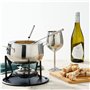 Oak & Steel - 10 Pièces Service à Fondue en Acier Inoxydable avec Coffret Cadeau - Chocolats, Bourguignonne, Fromage, Savoyarde 