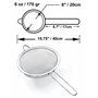 Proto Future 20cm Passoire Haut de Gamme - 304 Acier Inoxydable et Mailles Fines - Qualité Professionnelle