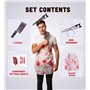 Boucher à la scie Deguisement - Deguisement Halloween Homme - Taille unique pour adultes et adolescents - Costume populaire 2023