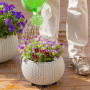 BELLE VOUS Pied Pot de Fleur Invisible (Lot de 50) - Pied Caoutchouc Noir pour Surélever Les Plantes - Tampon Auto-Adhésif pour 