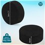 BELLE VOUS Pied Pot de Fleur Invisible (Lot de 50) - Pied Caoutchouc Noir pour Surélever Les Plantes - Tampon Auto-Adhésif pour 