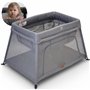 Le lit bébé de Voyage Venture Airpod Comprend Un Matelas en Mousse et Un Sac de Transport de 100 x 60 cm (Argent)