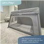 Le lit bébé de Voyage Venture Airpod Comprend Un Matelas en Mousse et Un Sac de Transport de 100 x 60 cm (Argent)