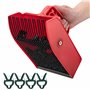 Katai - Outil de cueillette de Baies – Panier en Plastique Rouge avec Peigne métallique et poignée Ergonomique – Parfait pour cu