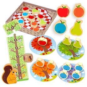 Nene Toys Le Verger Jeu de Société Coopératif pour Enfants dès 2 Ans - Jeu Éducatif pour Tout-Petits