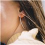Boucles d'oreilles en fil créées avec des cristaux Zircondia®