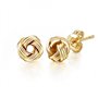 Boucles d'Oreilles Noeud d'Amour Plaqué Or