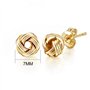 Boucles d'Oreilles Noeud d'Amour Plaqué Or
