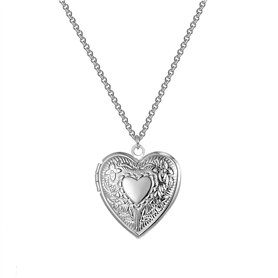 Philip Jones Médaillon Coeur Plaqué Argent