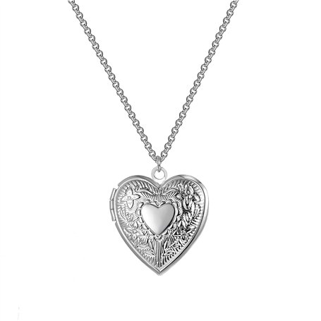 Philip Jones Médaillon Coeur Plaqué Argent