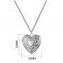 Philip Jones Médaillon Coeur Plaqué Argent