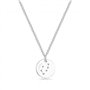Philip Jones Collier de Disque de Signe Astrologique du Zodiaque Taureau créé avec des Cristaux de Zircondia®
