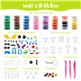 THE TWIDDLERS 125 Pcs Kit de Loisirs Créatifs - 40 Couleurs de Autodurcissante Argile, Pâte à Modeler Sèche à l'Air avec 85 Outi