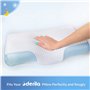 Taie d'oreiller à mémoire de Forme Derila contrôle Optimal de la température pour Un Sommeil Parfait. La taie d'oreiller Blanche