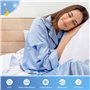 Taie d'oreiller à mémoire de Forme Derila contrôle Optimal de la température pour Un Sommeil Parfait. La taie d'oreiller Blanche