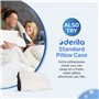 Taie d'oreiller à mémoire de Forme Derila contrôle Optimal de la température pour Un Sommeil Parfait. La taie d'oreiller Blanche