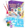 Original Stationery Cadeau Fille - Tatouage Paillette Enfant - Temporaire - Kit De 33 Pièces - Inclut 24 Pochoirs - Tatouage Eph