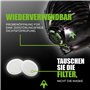 Masque de protection respiratoire Stealth P3 S/M avec filtres HEPAC remplaçables pour une sécurité optimale, masque anti poussie