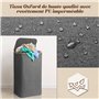 OUSFOT Panier à linge avec couvercle 105L corbeille a linge pliable avec sac à linge amovible panier a linge en bambou bac a lin