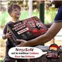 Ninja Parcours d’Obstacles de Jardin pour Enfant - 10 Obstacles durables et 15m Slackline - Équipement de Jeu extérieur pour Fil