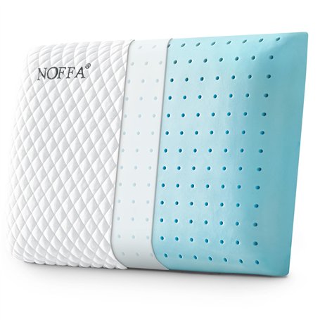 NOFFA Oreiller Memoire Forme Plat 6cm