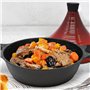Joeji's Kitchen Grand Plat à Tajine en Aluminium - Plat à Tajine Marocain Antiadhésif de 28 cm pour une Cuisson Lente, Savoureus