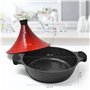 Joeji's Kitchen Grand Plat à Tajine en Aluminium - Plat à Tajine Marocain Antiadhésif de 28 cm pour une Cuisson Lente, Savoureus