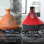 Joeji's Kitchen Grand Plat à Tajine en Aluminium - Plat à Tajine Marocain Antiadhésif de 28 cm pour une Cuisson Lente, Savoureus