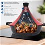 Joeji's Kitchen Grand Plat à Tajine en Aluminium - Plat à Tajine Marocain Antiadhésif de 28 cm pour une Cuisson Lente, Savoureus