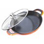 INTIGNIS Poêle à paella avec couvercle | 36cm | Grande | Compatible avec l'induction | Revêtement céramique antiadhésif | Résist