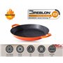 INTIGNIS Poêle à paella avec couvercle | 36cm | Grande | Compatible avec l'induction | Revêtement céramique antiadhésif | Résist