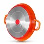 INTIGNIS Poêle à paella avec couvercle | 36cm | Grande | Compatible avec l'induction | Revêtement céramique antiadhésif | Résist