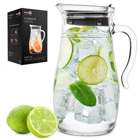 Homiu Carafe à eau en verre de 1