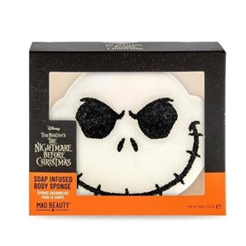 MAD Beauty Disney L'Étrange Noël de Monsieur Jack Eponge en Forme de Visage Infusé Blanche Plastique