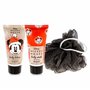 MAD BEAUTY Disney Mickey Mouse Ensemble de chaussettes avec gel douche et lotion Duo Plus luffa, chaussette incluse, Jingle All 