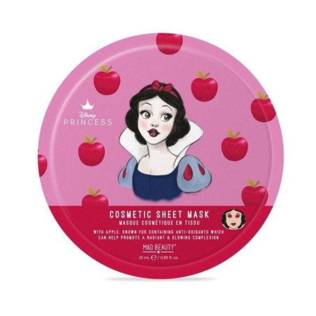 Mad Beauty - Masque cosmétique en tissu pour le visage Blanche-Neige à la Pomme Disney Princesse