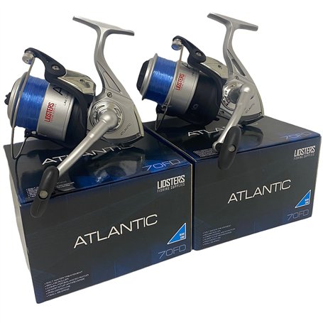 Lot de 2 grands moulinets bleu Atlantique 7000 FD pour pêche en mer