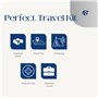Mini trousse de toilette de voyage pour homme,Taille de voyage,Trousse de toilette essentielle pour voyage, hôpital, séjour de n