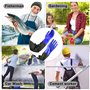 Chstarina Gants d'étang, 70cm Gants de Travail Étanche, Gants Dépolie en Caoutchouc, Gants de Nettoyage D'étang Pour Industrie c