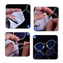 Pinsheng Kit de Réparation de Lunettes, 1000 pièces Vis et écrous Kit avec Mini Tournevis et Brucelles, Pour Lunettes, Lunettes 