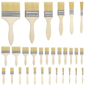 Kurtzy Lot de 30 Pinceaux Peinture Mur - 6 Tailles 1