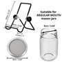 Belle Vous Kit de Germoire à Graine 6 Pièces - 4 Couvercles en Acier Inoxydable et 2 Supports - Kit Germination Graine pour Pots