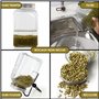 Belle Vous Kit de Germoire à Graine 6 Pièces - 4 Couvercles en Acier Inoxydable et 2 Supports - Kit Germination Graine pour Pots