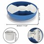 BELLE VOUS Plateau Compartiment de Service Rond avec Couvercle - 28,5 cm 5 Compartiments - Plateau Aperitif Dinatoire en Plastiq