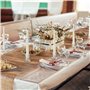 Belle Vous Lot de 12 Bougeoirs en Verre Transparent - Ensemble de Chandelier Verre Élégants - Décoration de Centre de Table pour