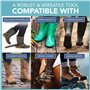 HEFTMAN Tire Bottes en Fonte - Tire Botte Robuste et Rustique pour Bottes en Caoutchouc, Chaussures - Enleve Botte, Boot Jack Ré