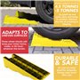 GADLANE Set de Rampes de Nivellement pour Caravane - 3 Niveaux, Antidérapant, UV-Résistant, Capacité 4.5-5 Tonnes, Idéal pour Ca