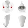 Plugin Auraglow GU10 Applique Murale Spot Éclairage Indirect Lumière Diffuse Lampe Uplight Branchement Prise - PAS D’AMPOULE LED