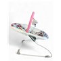 LADIDA My First Baby Transat avec musique apaisante et vibration, barre à jouets amovible avec 2 jouets pour nouveau-nés